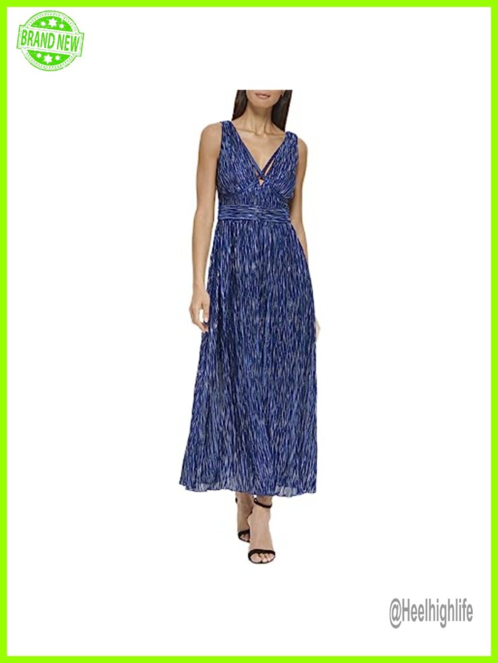 Lace Midi Sweetheart Textured Tank Dress Sleeveless A-Line